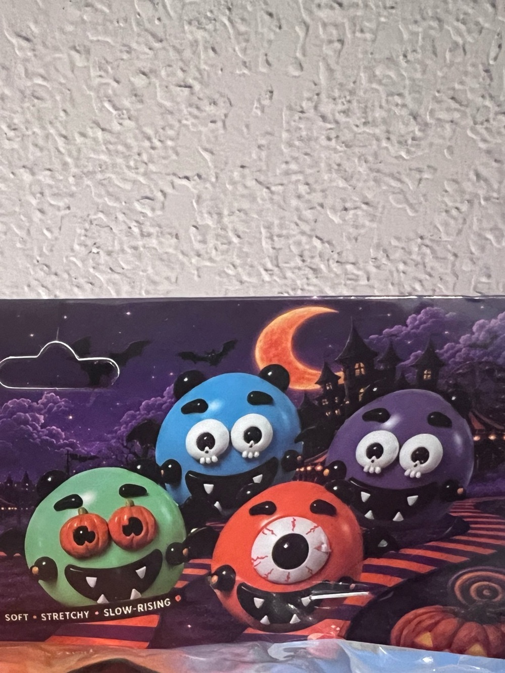2 pack of Halloween Monster Smush Face Squishies - Blue & Orange 💙👹🧡👹